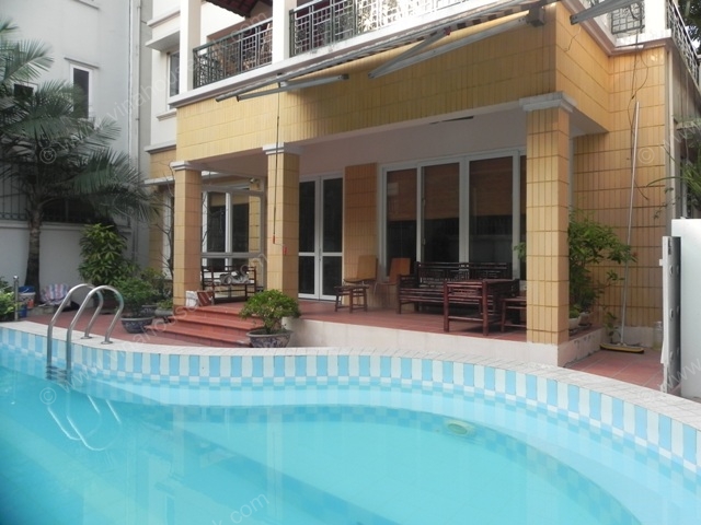 Fantastic 4-bed villa with wonderful swimming pool for rent at Xuan Dieu, Tay Ho Dist, Hanoi