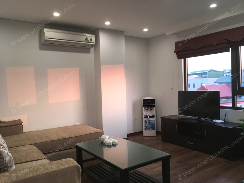 Pleasant, spacious- 2 bedrooms serviced apartment in 7th floor for rent in Hanoi