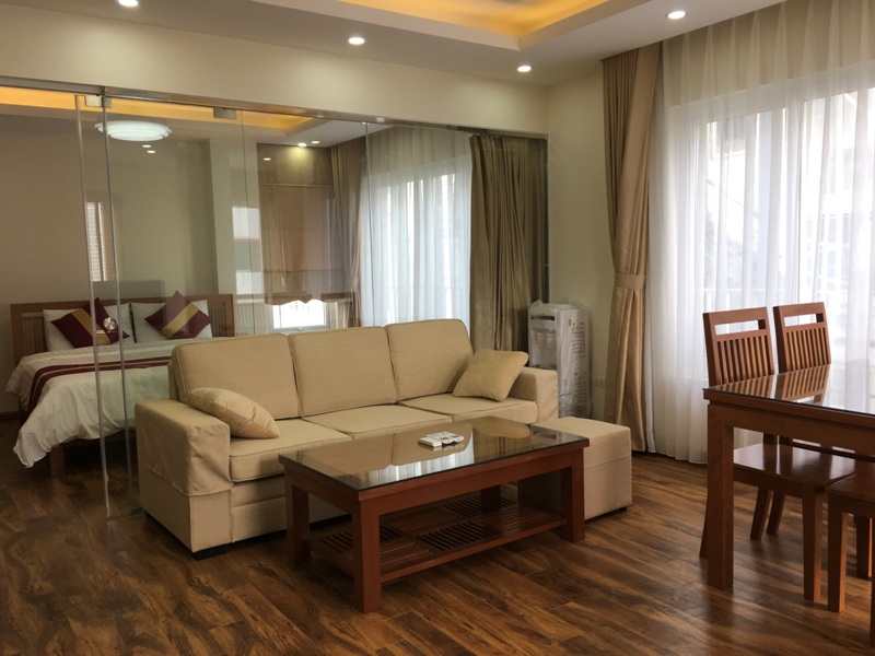 Service apartment for rent 1 bedroom 1 bathroom on 7th floor(701) Tran Thai Tong, Cau Giay, Ha Noi